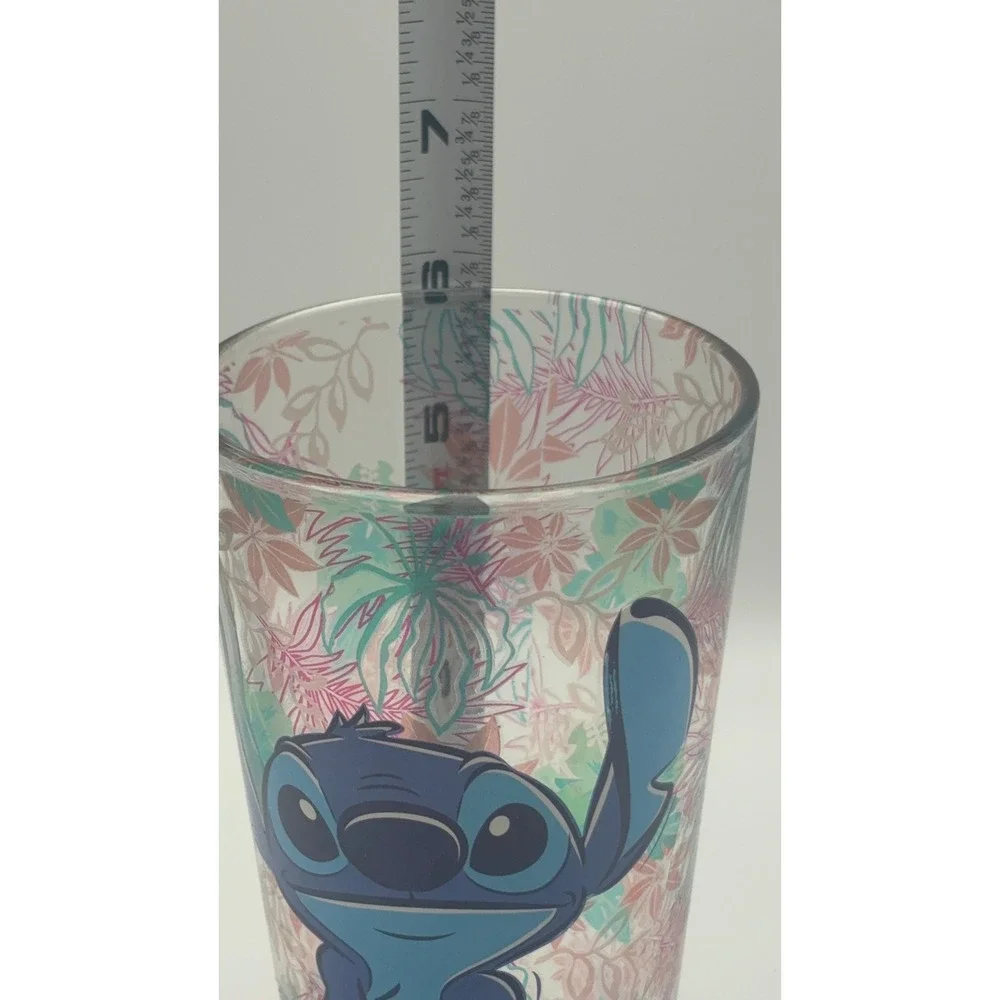 Disney Lilo & Stitch Tropical Floral 16oz Pint Glass